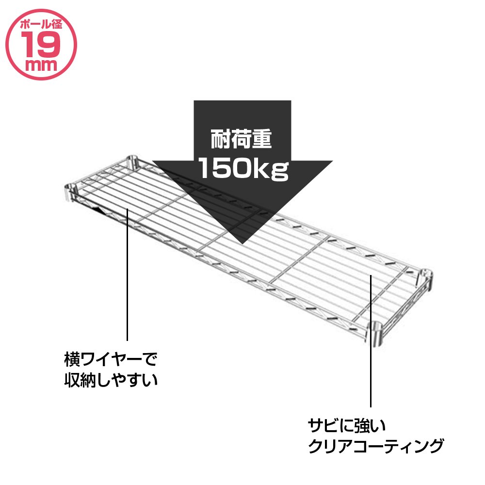 Amazon｜ドウシシャ ルミナスラック スチールラックパーツ スチール棚